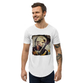 Performing With Explosive Energy Men's Curved Hem T-Shirt - Beyond T-shirts